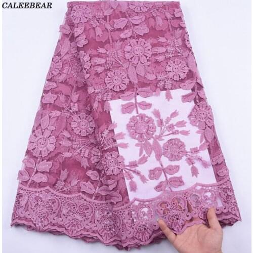 2020 Latest Onion French Tulle Lace Fabric High Quality African Lace Fabric With Sequins Nigeria Mesh Lace For Party Dress S1996