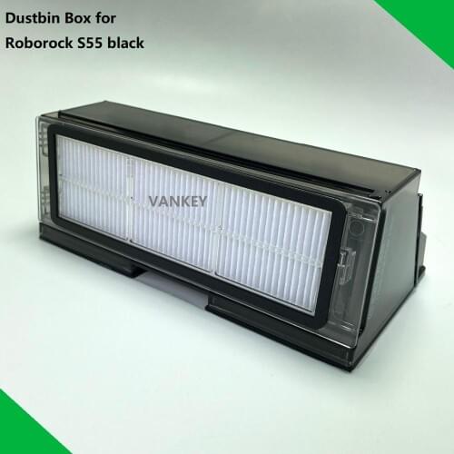 New Dust Box for Xiaomi Vacuum Cleaner Robotic Roborock S50 S51 S55 Robot Dustbin Box with Filter Hepa Spare Parts