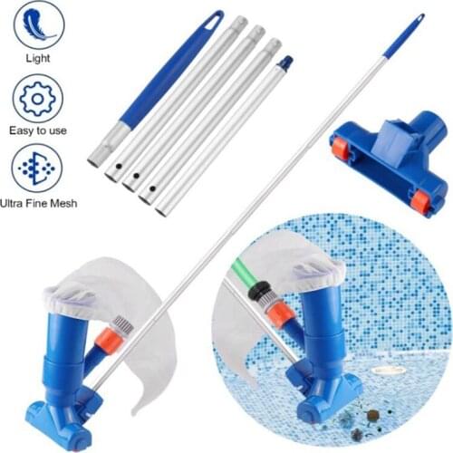 Swimming Pool Vacuum Cleaner Cleaning Tool Set Jet Cleaner Head with Net for Swimming Pool Spa Pond Fountain