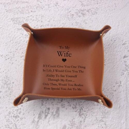 To Wife Or Girlfriend Gifts Engrave Catch All Tray Coin Tray Storage Tray.I Would You Realize How Special You Are To Me