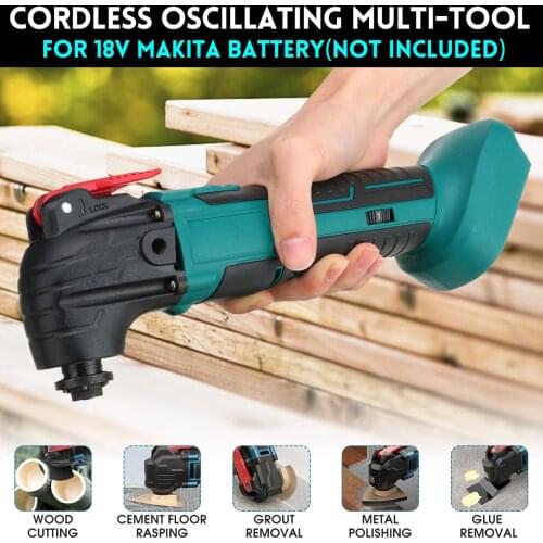 6 Speeds Adjustable Cordless Oscillating Multi Tool Variable Speed Renovator Woodworking Tool For 18V Makita Battery 20000 RPM