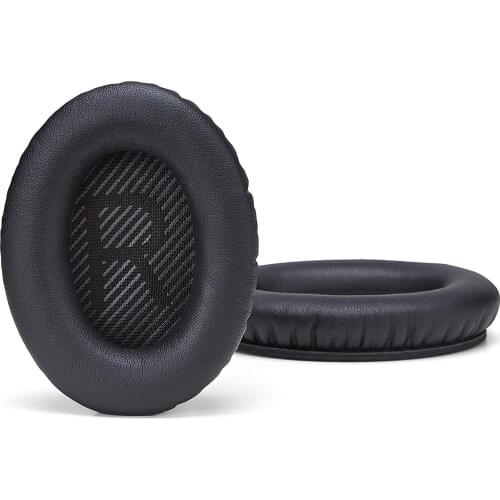 Replacement Ear Cushions for Bose Quiet Comfort 35 (QC35) and QuietComfort 35 II (QC35 II) Headphones. Complete with QC35 Shaped