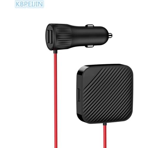 USB Car Front And Rear Seat Fast Adapter with Extension Cord Cable for SUBARU Forester 2014 2016 2009 Outback Legacy accessories