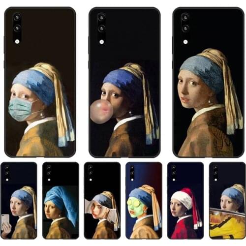 YNDFCNB Girl With A Pearl Earring Vermeer Soft Phone Cover for Huawei Honor8X 8A 9 10 20 Lite 10i 20i 7A 7C P20 30 40 Lite