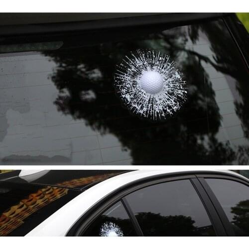 Aliauto Funny 3D Car Sticker Golf Hit The Window For Chevrolt Cruze VW Skoda Polo Golf 6 7 Mazda 3 Opel Kia BMW Audi Peugeot