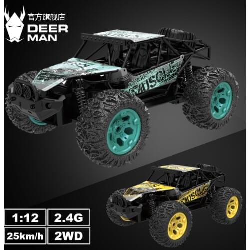 1:12 Remote Control Car Big Foot Alloy Off Road 2.4G High Speed Toys for Kids 10 Years Old Boy Electric Vehicle Rc Cars Adults