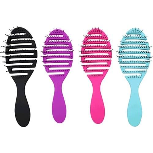 1pcs wet brush Comb tool barber Hair Brush Hair Styling Tools Anti Tangled Anti-static Head Massage Hairbrush Magic Comb