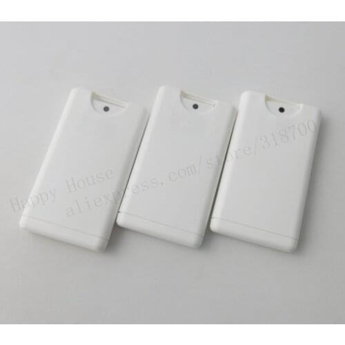 1000 x 15ml Empty Refillable White Plastic Square Flat Perfume Bottle 1/2oz Empty Plastic Atomizer Cosmetic container