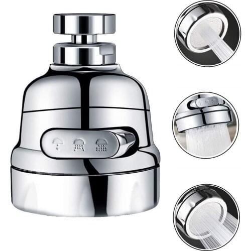 360 Rotate Kitchen Faucet Aerator 3 Level Adjustable Sprayer Filter Diffuser Tap Booster Shower Water Saving Kitchen Tool