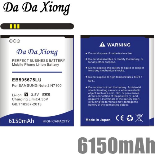 6150mAh EB595675LU Battery for Samsung Galaxy Note 2 N7100 E250 LTE N7105 N7102 T889 L900 Verizon i605 Phone battery