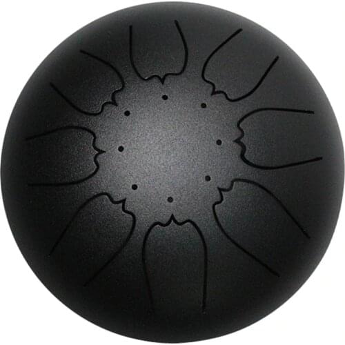 New Alloy Steel Tongue Drum Drumsticks Gift Ethereal Sounds Round for Home Yoga SCI88