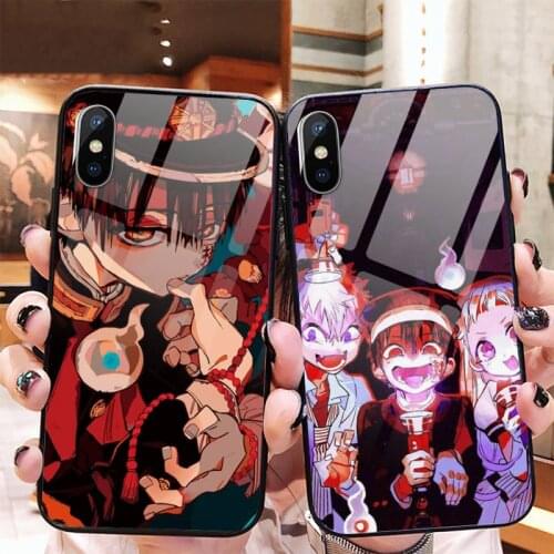 Toilet Bound Hanako Kun Phone Case Tempered glass for iPhone 11 12 mini pro XS MAX 8 7 Plus X XS XR