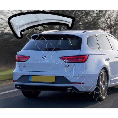 For Seat LEON ST Sport tourer SW MK3 - MK3.5 Station WAGON Cupra And Fr Spoiler - FRP rear trunk spoiler, diffuser