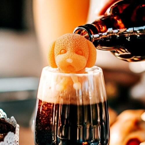 Teddy Dog Ice Cube Mold Crystal Epoxy Car Decoration DIY Multi-purpose Silicone Model Creative Cake Baking Tool