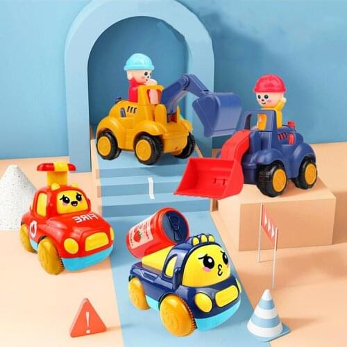 Press The Car Construction Vehicle Toy Excavator Crane Shovel Shovel Simulation Car Indoor and Outdoor Toys Childrens Gifts
