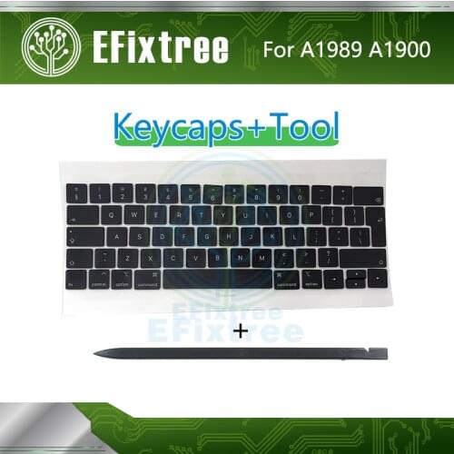 A1989 Keyboard Caps Keys Key Cap Keycap US UK French Spanish German Swiss Danish Itlian For Macbook Pro 13'' 15'' A1990 Keycap