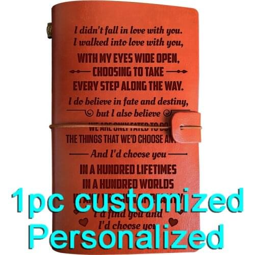 Engraved Leather journal personalized graduation gifts for BJ064 Customized Notebook A5 Dropshipping Supplier US Store Diary