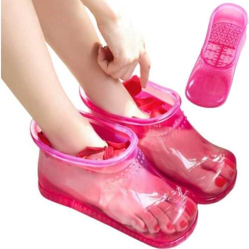 Foot Bath cleaner Massage Boots Household Relaxation foot care tool Slipper Shoes Feet Care Compress Foot Soak Theorapy Massager