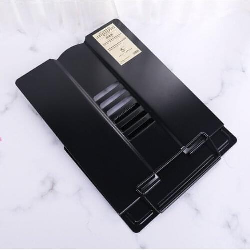 Metal Adjustable Reading Book Holder Bookend Stand Support Document Shelf Bookstand Base