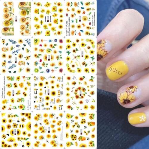 Nail Sticker Flowers Leaves Animals Pattern Nail Art Decoration Accessories Sticker Nail Art Salon DIY Manicure Tools наклейки