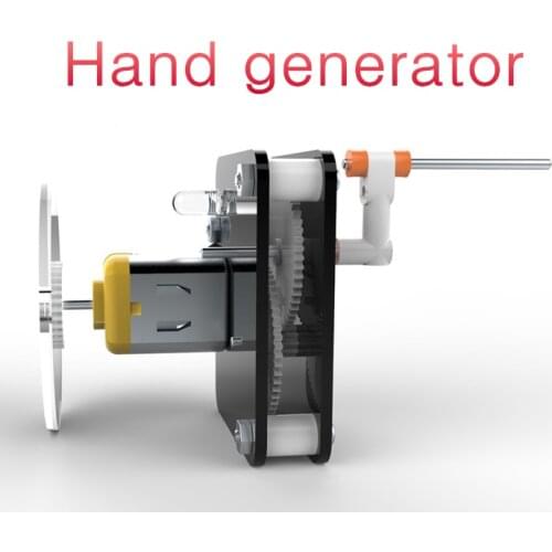 NEW Hand generator,Creative production motor,DIY Manual assembly model motor