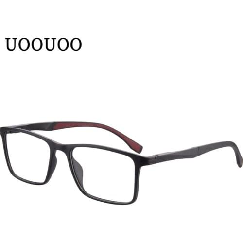 Blue Light Blocking Computer Goggle Square TR90 Optical Eyeglasses Frame Antifatigue Radiation Resistance Glasses Men Eyewear