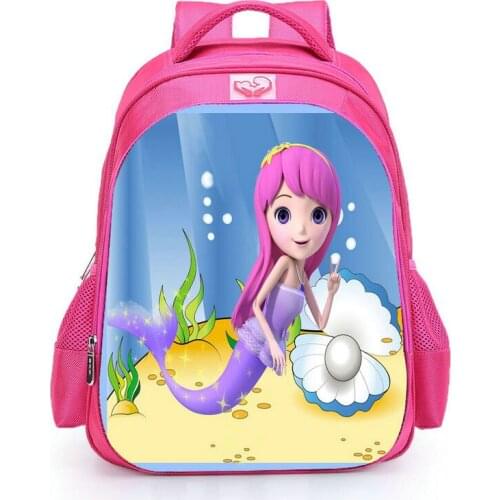 Disney 16 Inch The Little Mermaid Ariel Backpack Princess Kids School Bag Fairy Tale Schoolbag Book Bags for Teen Girls mochila