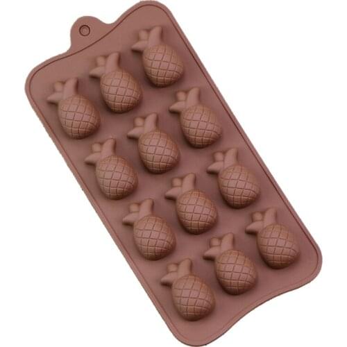 12 Cavity 3D Pineapple Silicone Mold for Baking Chocolate Mousse Cake French Dessert Pastry Mould