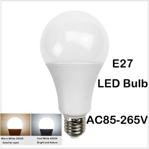 LED Light Bulbs Lamp For Home AC220V E27 Plastic-Aluminium Shell Bulbs AC85-265V Worldwide Application 5W 9W 12W 15W 22W