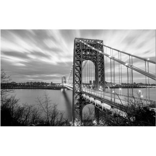 1 Panel Free Shippting Modern wall Painting New York Brooklyn bridge Home wedding Decorative Picture Print on Canvas Framed