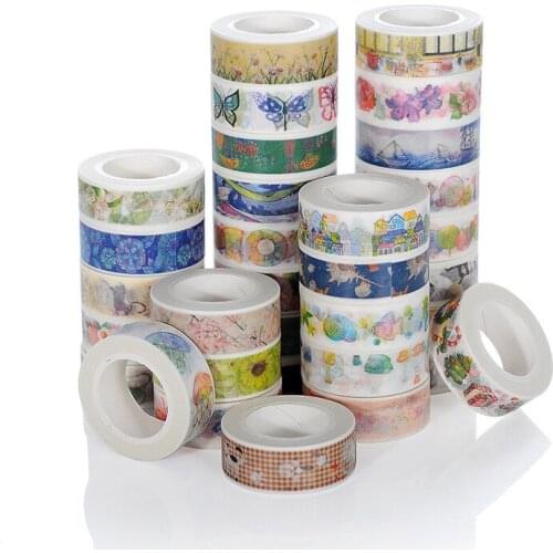 1PC New Color Building City Paper Washi Tape Adhesive Tape DIY Scrapbooking Sticker Label Masking TapeSchool Office Supplies