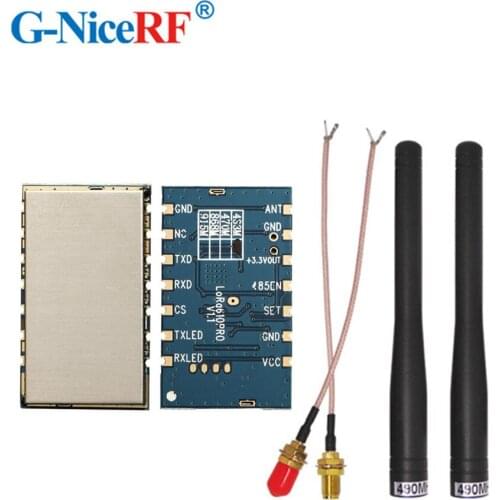 2pcs/lot Lora610 5000 meters long range 868MHz TTL Interface high Sensitivity -139 dBm uart wireless module with Rubber antenna