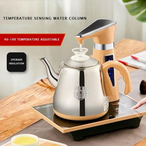 Automatic electric teapot set 0.8l stainless steel safe automatic closing water dispenser pumping furnace family