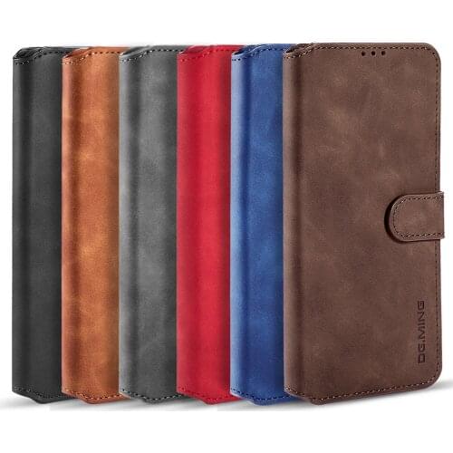 Case For Samsung Galaxy S21 Ultra Leather Luxury Magnetic Leather Wallet Phone Case Protective Shockproof Full Cover
