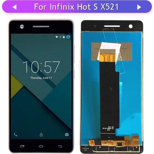 For Infinix Hot S X521 LCD Display Touch Screen Assembly Glass Panel Digitizer Touch Sensor Replacement