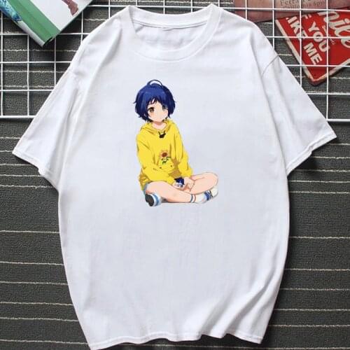 Anime Wonder Egg Priority Ai T Shirt Kawaii Manga Print Tshirt Women Men Casual Cotton Tops Summer Harajuku Cartoon Streetwear