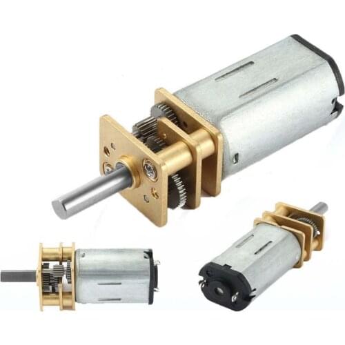 N30 DC 3V Mini Metal Gear Motor 15/50/75/125/200/250RPM Electric Micro Speed Reduction Gear Motor 3mm Shaft Gear Reducer Motor