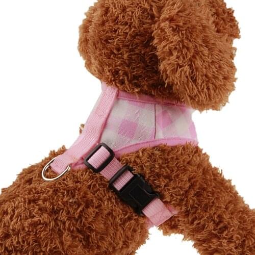 Adjustable Harness Vest Walking Lead Leash For Puppy Dogs Collar Polyester Mesh Harness For Small Medium Cat Dog