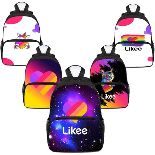 3D Likee Schoolbag Likee Video Bag for Kids Rucksack Singers Zipper Backpack School Bags for Teenage Girls Bookbag Russia Type
