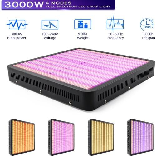Led Grow Light Full Spectrum 3000W Growing Led Lamp Panel Phytolamp For Plants Hydroponics Cultivation Grow Tent Complete Kit