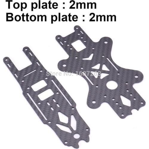 3K Full Carbon Fiber 2mm Top Bottom Plate Spare Parts Accessories for XL5 232mm XL6 283mm 283mm XL7 294mm XL8 360mm Quadcopter