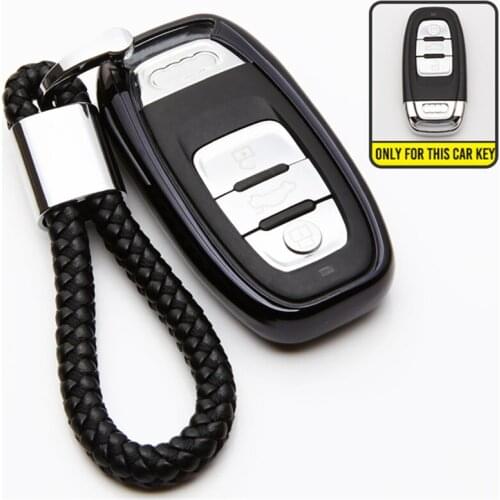 TPU Auto Key Protection Cover Case For Audi Q5L A3 Q3 A1 S3 A4 A4L Q7 A5 2018 Smart Car Holder Shell Car Styling Accessories