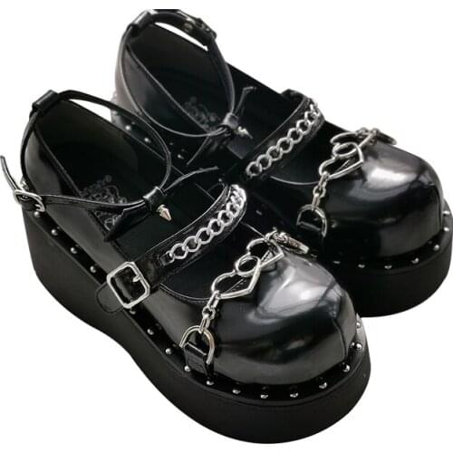 2021 new Hits Sweetheart Original Girl Roundhead Punk Spice Girl Thick Sole Womens Shoes Lolita Shoes