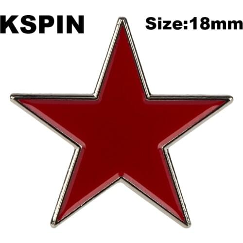 Red Star Lapel Pin Badge Enamel Pin badge brooch Lapel pin Jeans shirt Cool Jewelry Gift XY0162