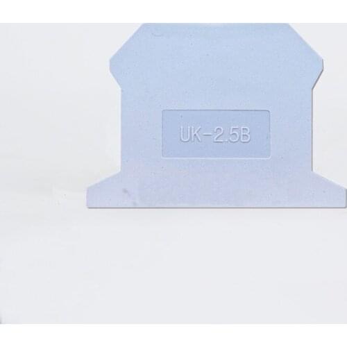 10pcs Wiring terminal accessories d-uk2.5 2.5B baffle plate
