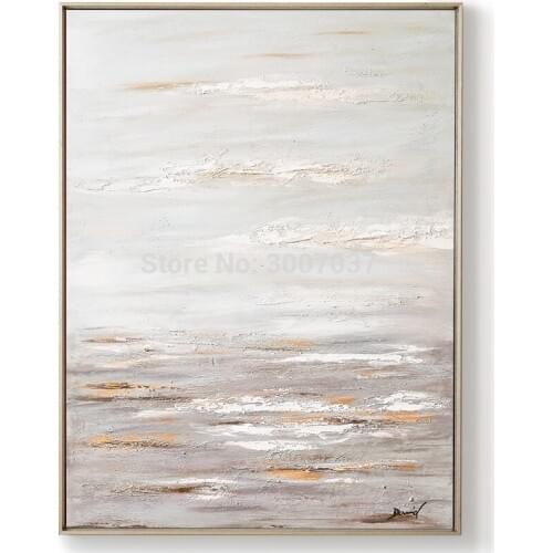 100% hand painted brown oil painting Home decoration high quality abstract paintings modern wall art for living room decor