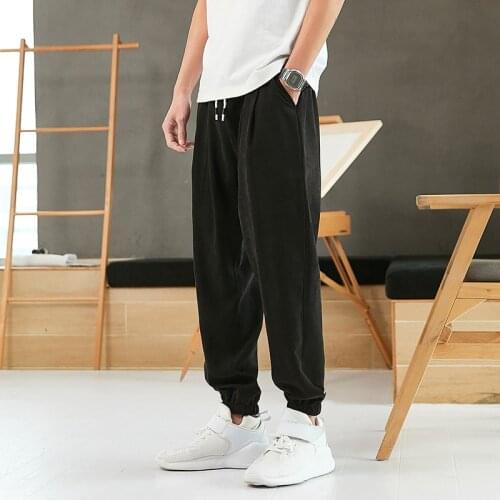 2021 Summer New Fashion Brand Men Korean Version Of The Large Size Sports Casual Pants Men Loose Foot Pants Harem Pants 8XL
