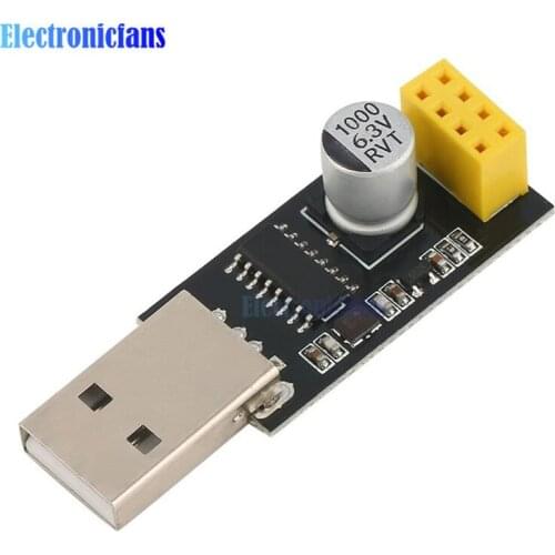 5PCS CH340 USB to ESP8266 Serial Wifi Module Development Board CH340 ESP-01 Wireless Microcontroller Adapter For Arduino