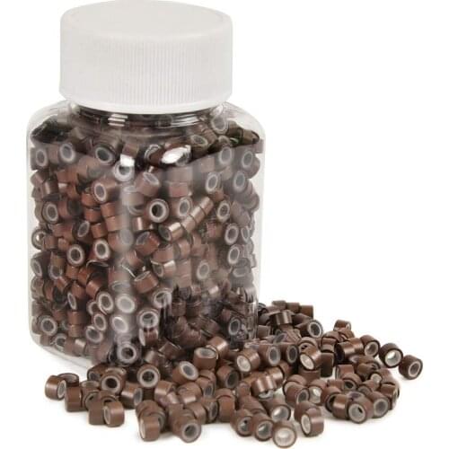 500/1000pcs Factory Price Whole Sale Micro ring hair extensions Ring Beads Small 5*3*3mm beads for extensions hair beads 1kg/bag