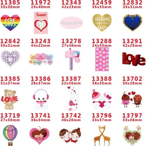 Free shipping 30 pcs cartoon character valentines day planar resin PR 11385